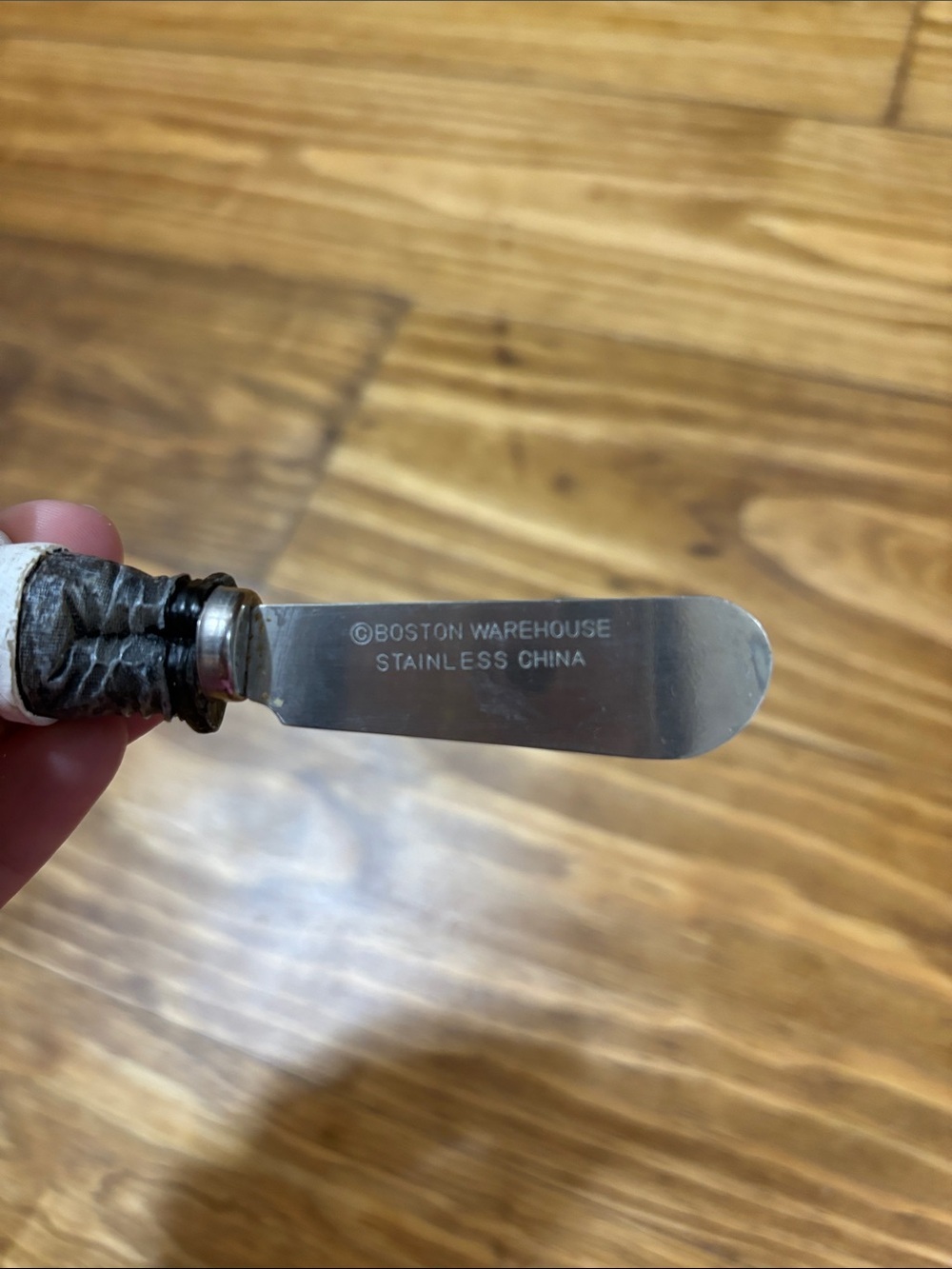4 Boston Warehouse Stainless Chef Themed Butter Spreaders & 1 other stainless - Picture 7 of 8